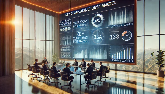 DIFC professionals discussing regulatory compliance strategies