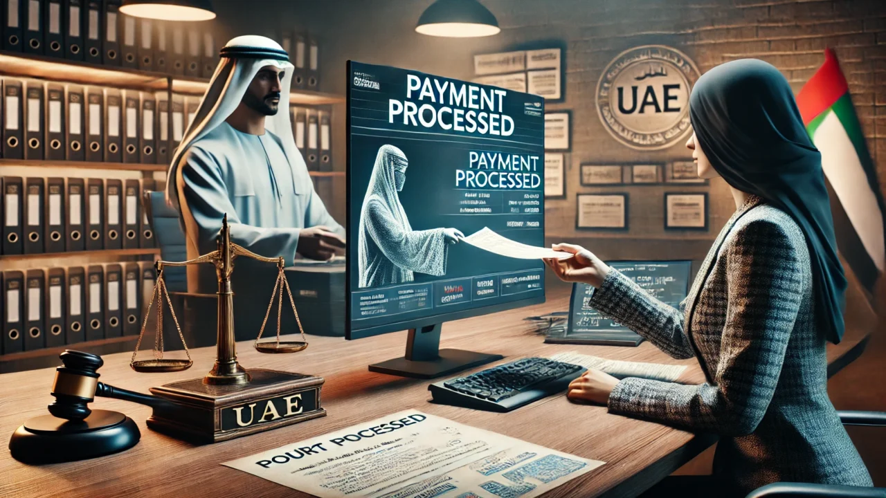 How to get paid by the court after seizing the amount of the judgment from the employer? in UAE
