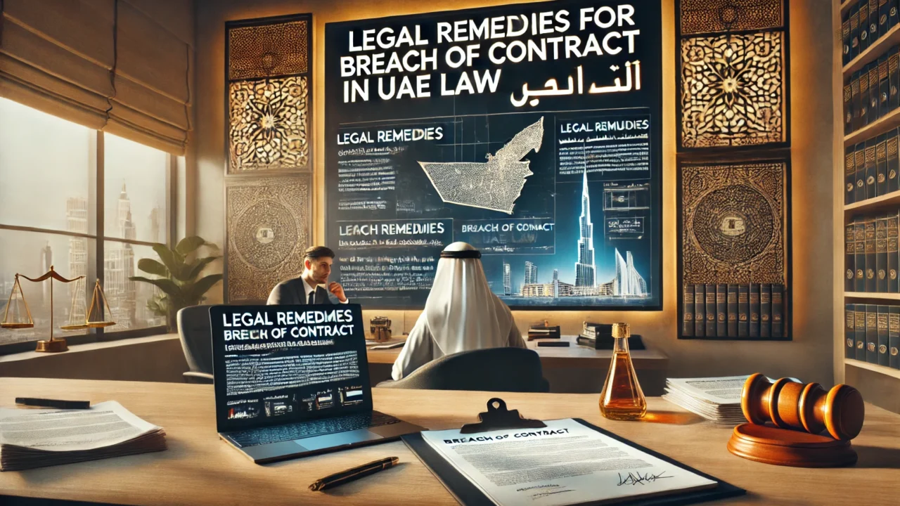 Breach of contract: legal remedies. according to UAE Law