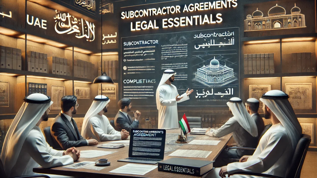 Subcontractor agreements: legal essentials in UAE Law