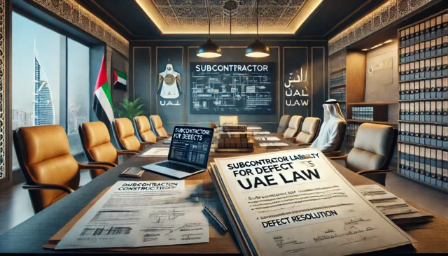 Liability of Subcontractors for Defects: According to UAE Construction Law