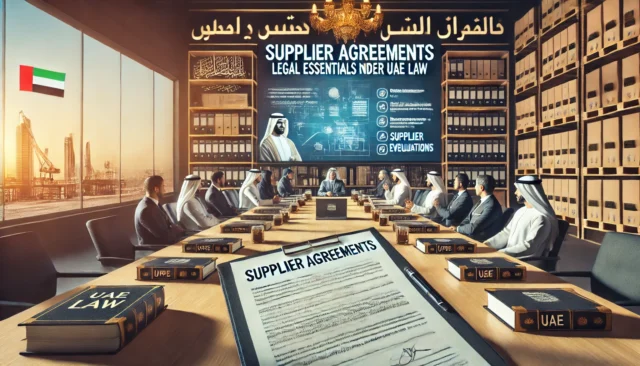 Supplier Agreements: Legal Essentials According to UAE Construction Law
