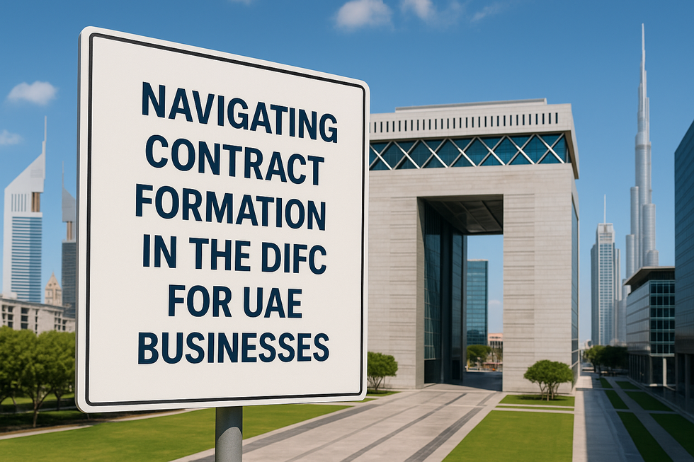 Navigating Contract Formation in the DIFC for UAE Businesses