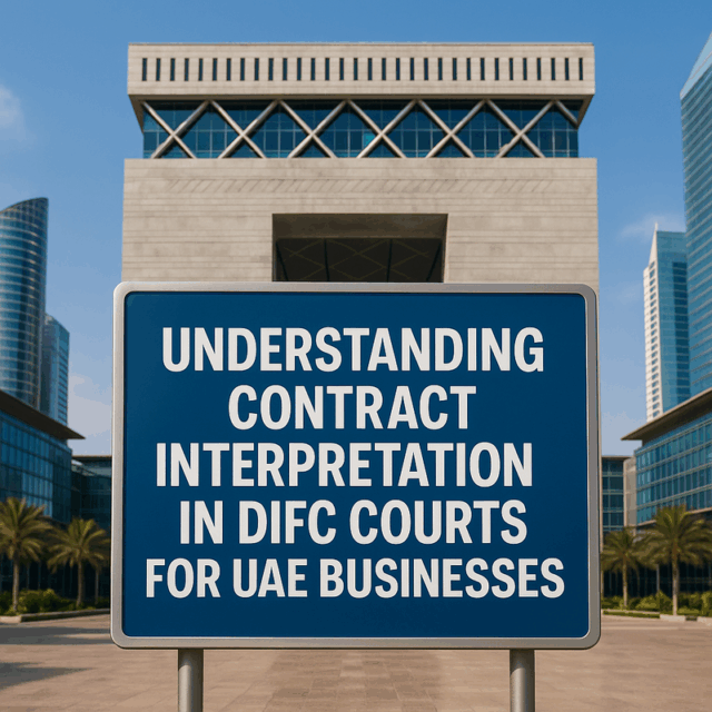 Understanding Contract Interpretation in DIFC Courts for UAE Businesses